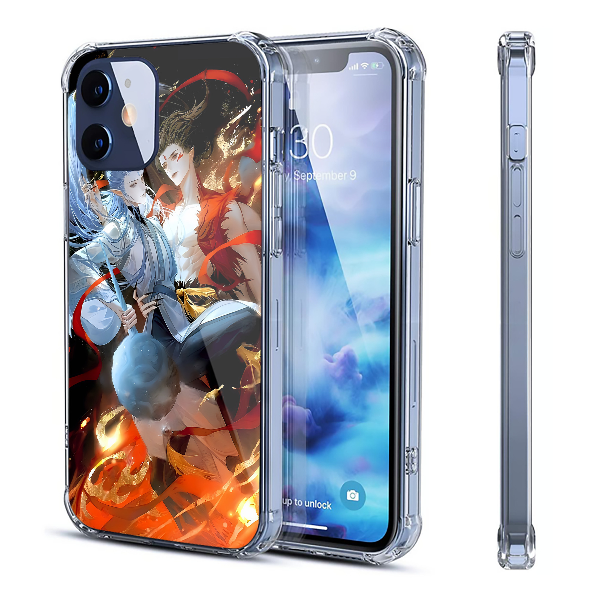 （画像用） Ne Zha 2 ナタ 魔童の大暴れ 【iPhone 12シリーズ対応】透明スマホケース（クリアソフトケース）